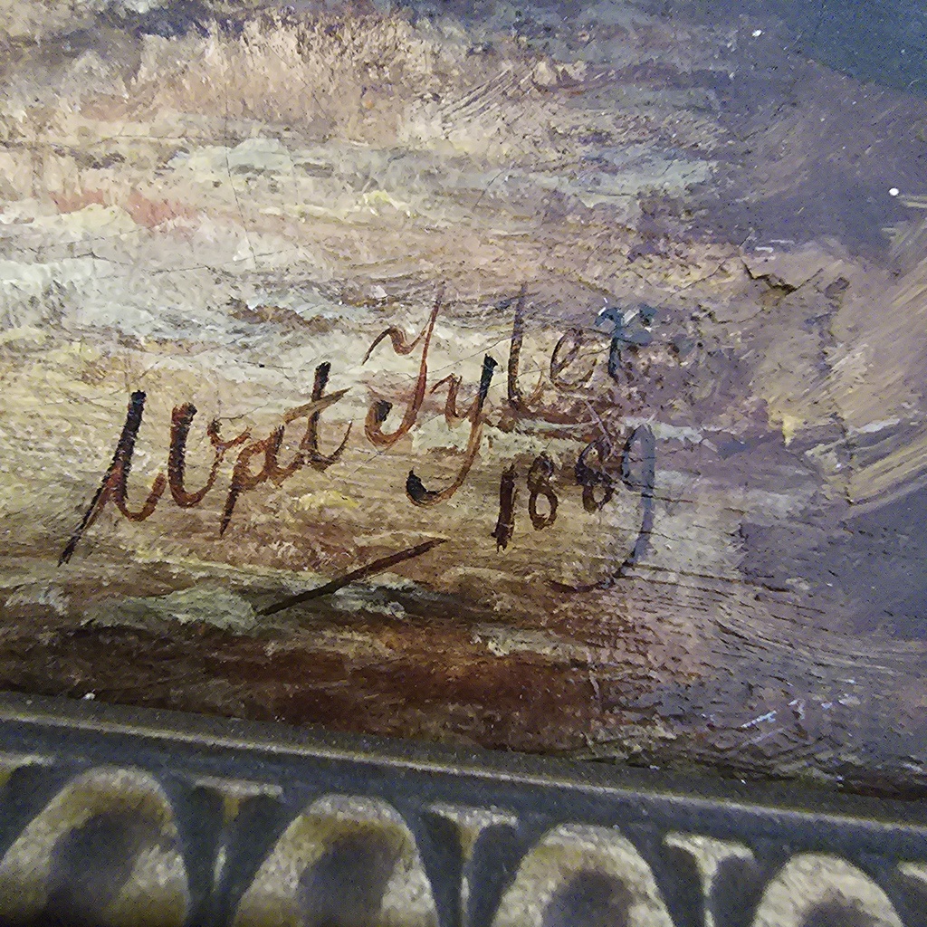 Stillleben, Öl auf Leinwand, von Wat Tyler, 1889