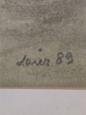 Dorfidylle, Aquarell, von Laier, 1989