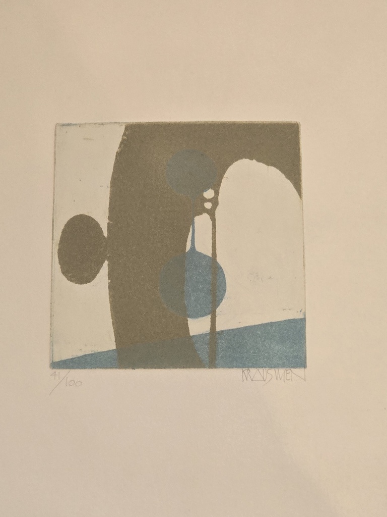 Abstrakt, Aquarell, von Krauswien, 41/100