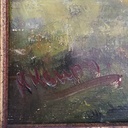 "Marktbreit", Öl auf Holz, von Prof. W. Kempp, München