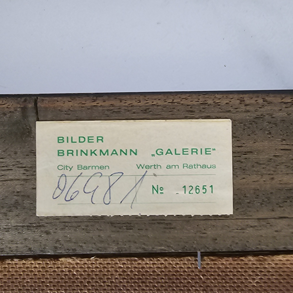 "Marktbreit", Öl auf Holz, von Prof. W. Kempp, München