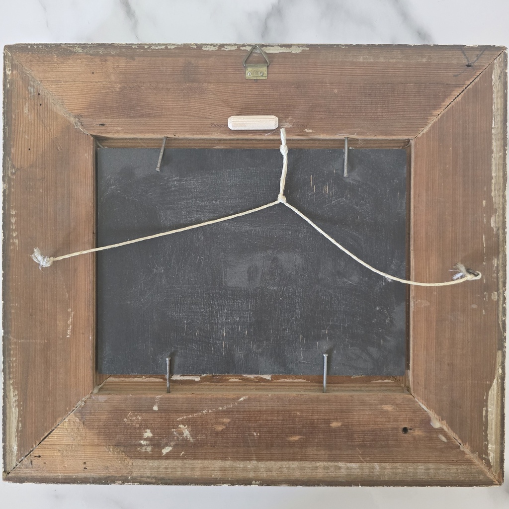 Stillleben Obst, Öl auf Holz, von Fess