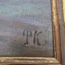 Uferlandschaft, Öl auf Leinwand, von Prof. Púska Kohlund