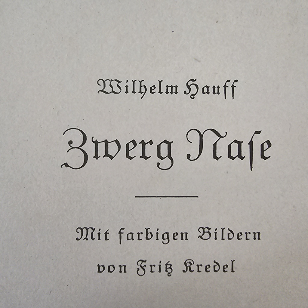 Zwerg Nase, W. Hauff, 1939