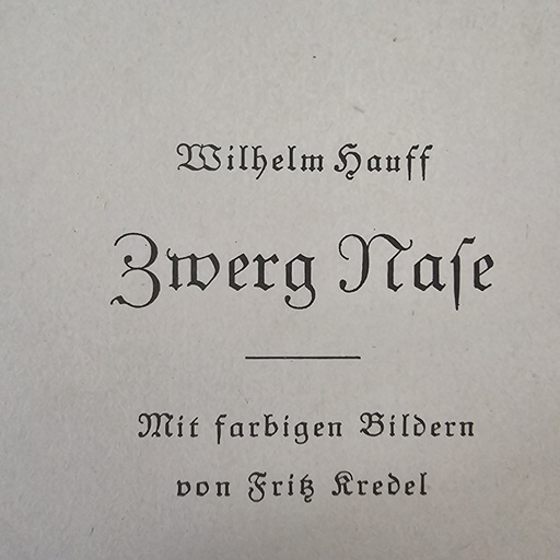 Zwerg Nase, W. Hauff, 1939
